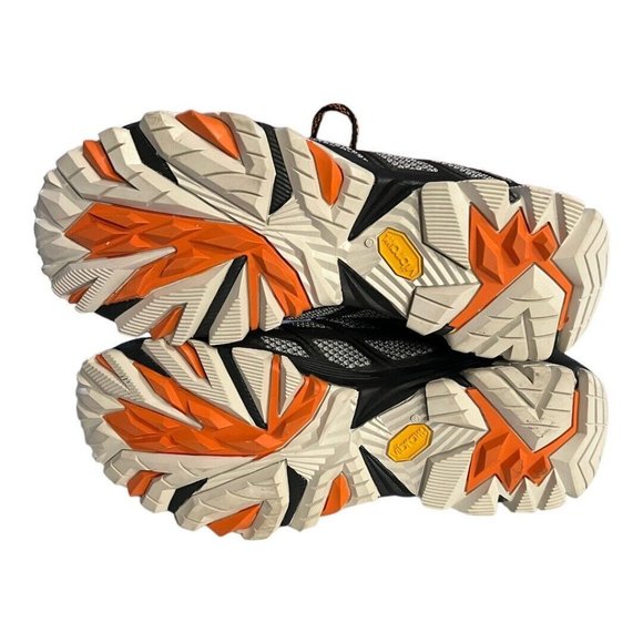 Merrell Boots Men 8 Moab FST Mid Dry Waterproof Hiking Black Leather Vibram Sole - Picture 5 of 7
